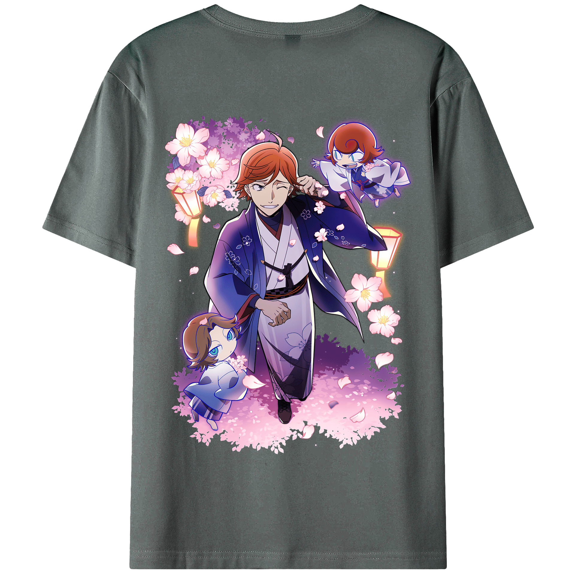 （画像用） 文豪ストレイドッグス Bungo Stray Dogs 綿100％半袖Tシャツ（背面プリント）